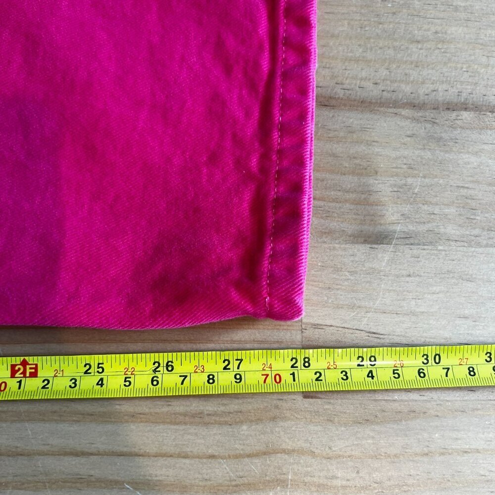 Etica Womens Rhea Mid Rise Straight Leg Denim Size 30 in Raspberry Pink - Picture 8 of 9